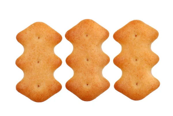 Hintergrund aus Cookies auf Weiß — Stockfoto