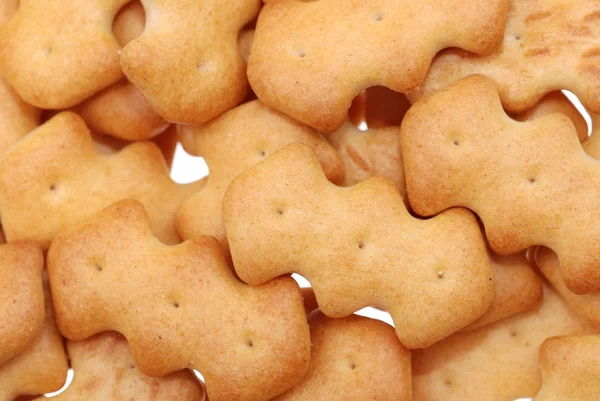 Hintergrund aus Cookies auf Weiß — Stockfoto