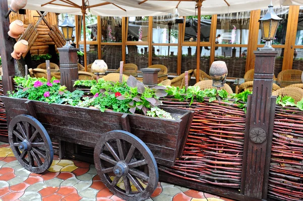 Café interior en el estilo del pueblo — Foto de Stock