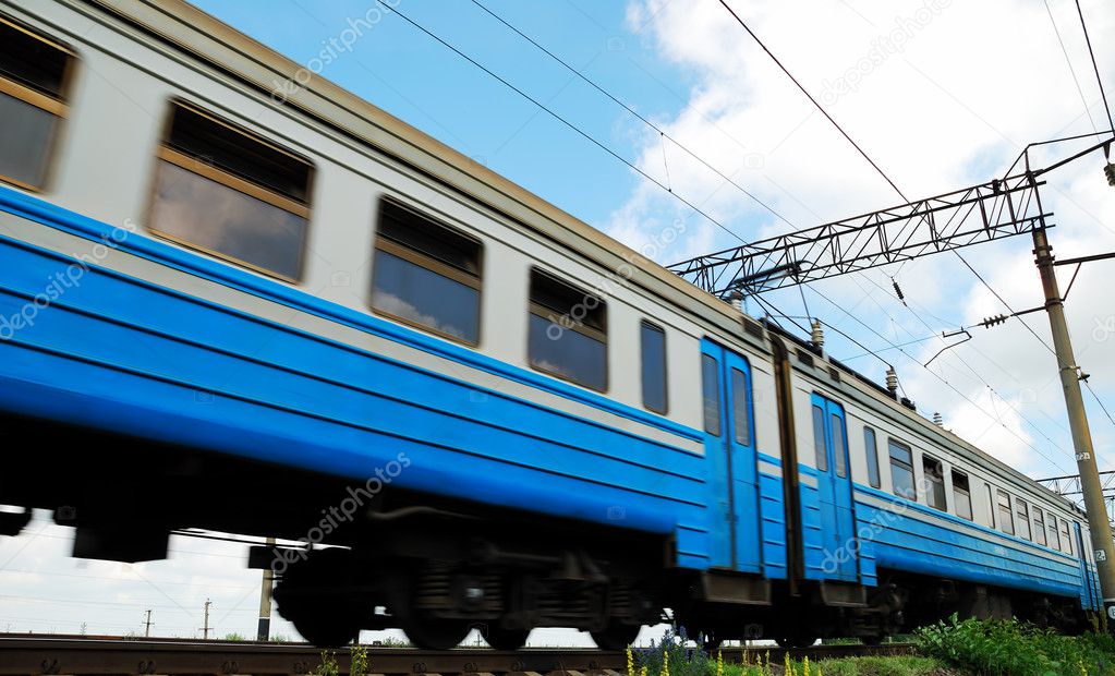 passenger car of a train