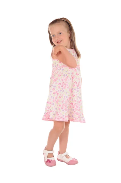 Little girl posing and smiling — Stock Photo, Image