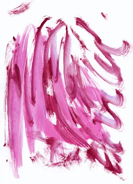 抽象的な水彩画ピンク ストークスします。 — ストック写真