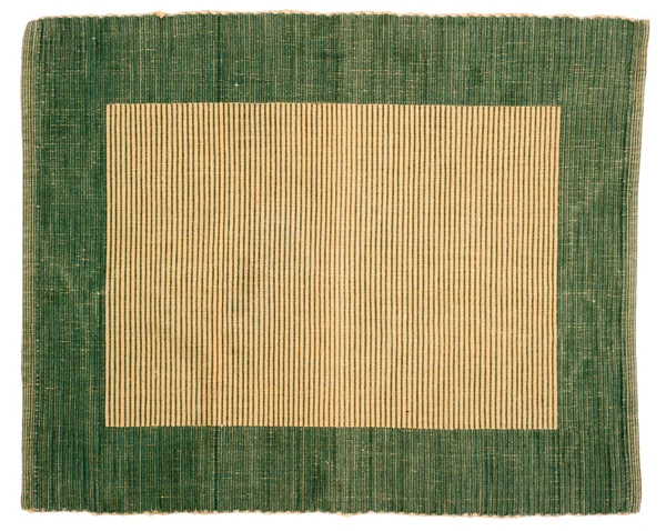 Zelené pruhované tkaniny jako rámec — Stock fotografie