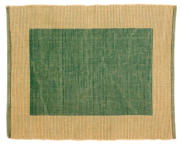 Zielone paski tkaniny jako ramki — Zdjęcie stockowe