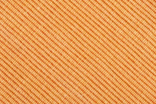 Orange striped fabric background — Stock Photo, Image