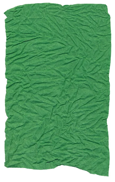 Papel arrugado verde — Foto de Stock