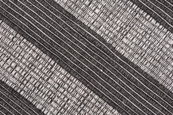 흑백 줄무늬 직물 배경 — 스톡 사진