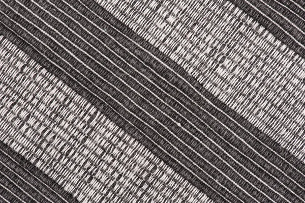 Black and white striped fabric background — Stock Photo, Image