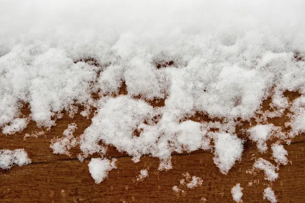 木材や雪からの冬の背景 — ストック写真