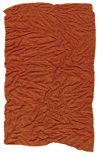 Röd skrynkligt papper — Stockfoto