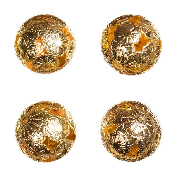 Oriental bolas douradas decorativas — Fotografia de Stock