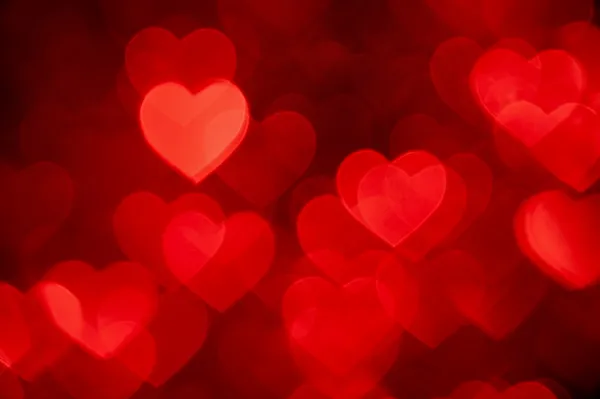 Red hearts background — Stock Photo, Image