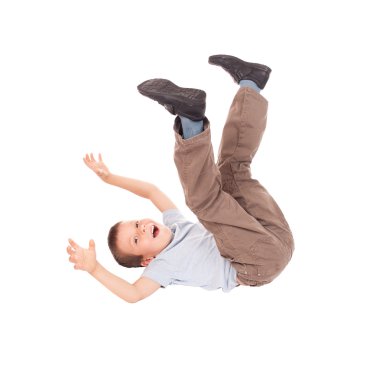 boy lying on his back clipart