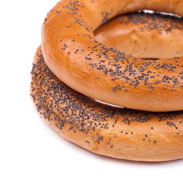 Bagel with poppy seed — Stock Photo, Image