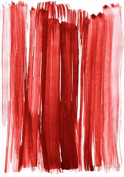背景として赤の水彩ストローク — ストック写真