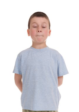 oğlan beyaz üzerinde oynama