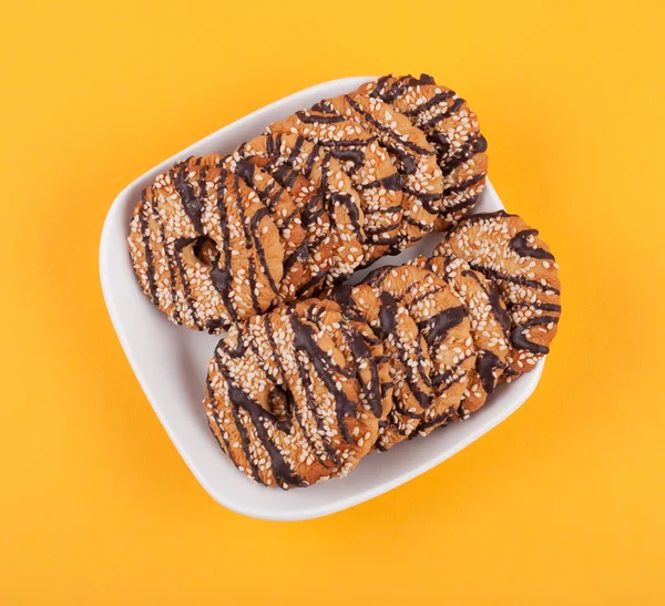 Bir tabak kurabiye — Stok fotoğraf
