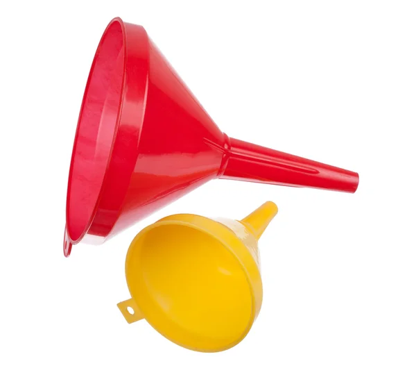 Red and yellow watering can — Stock Photo, Image