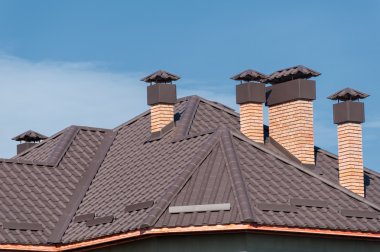 building new home and roof clipart