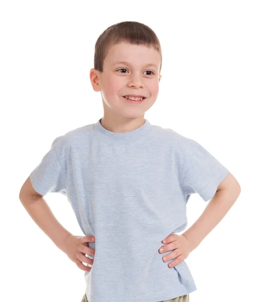 Αγόρι πορτρέτο σε λευκό — Stockfoto