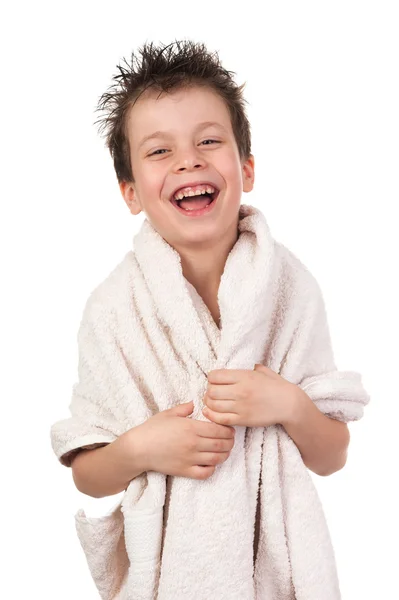 Bambino con i capelli bagnati — Foto Stock