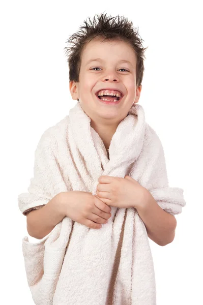 Niño con el pelo mojado —  Fotos de Stock