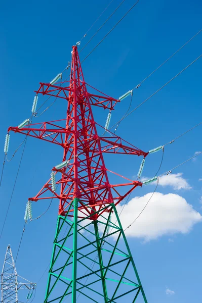 High voltage power lines — Stock Photo, Image