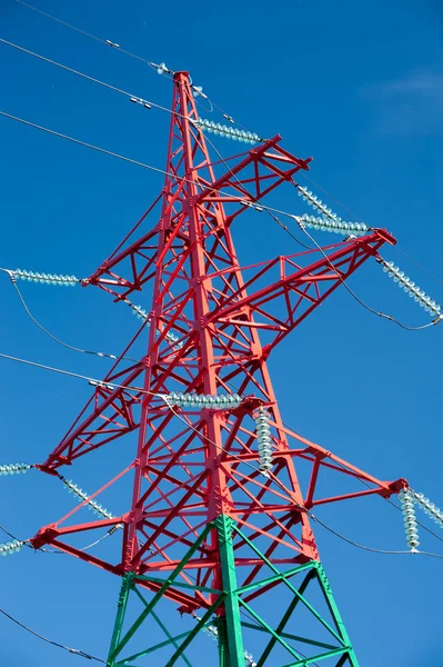 Hoogspanningsleidingen — Stockfoto