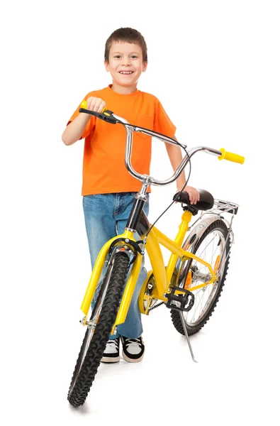Garçon à vélo — Photo