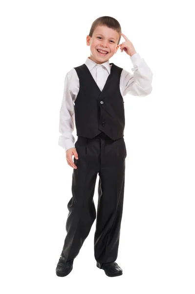 Boy showing a gesture to think — Stock Photo, Image