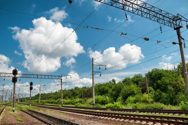 Eisenbahninfrastruktur — Stockfoto