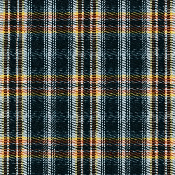 Tartan textuur macro fotoブラウン バック グラウンド抽象布織物テクスチャーの波状ひだ — Stok fotoğraf