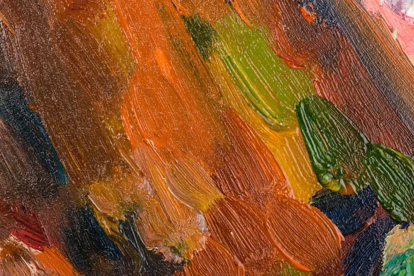 Abstracto colorido fondo pintura al óleo sobre lienzo . — Foto de Stock
