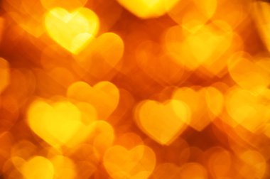 Sarı kalpler şekli arka plan