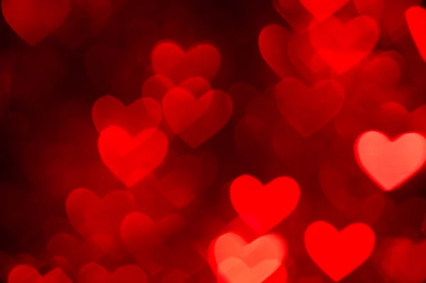 Red heart shape holiday background — Stock Photo, Image