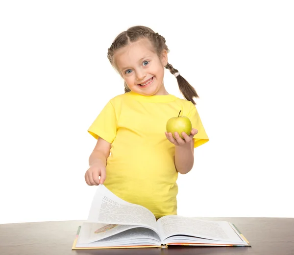 Mädchen las Buch — Stockfoto