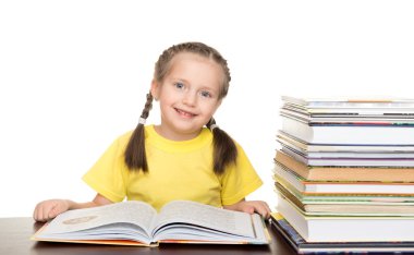 beyaz kitap ile kız