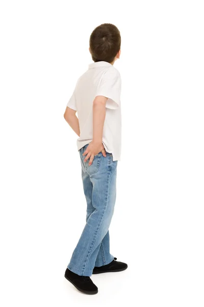 Boy portrait in studio isolated — Stock Photo, Image