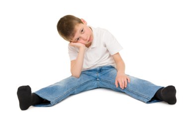 üzgün çocuk beyaz