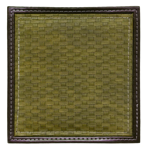 Khaki wicker frame isolated — Stock Photo, Image