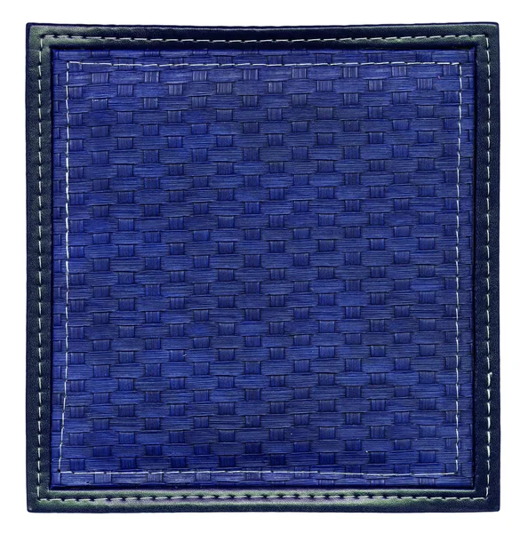 Dark blue wicker frame isolated — Stock Photo, Image