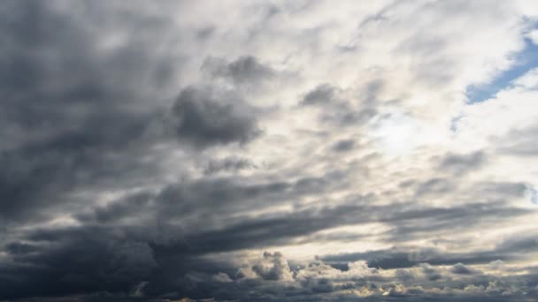 Timelapse Krásné Modré Oblohy Mraky Večerních Hodinách Jako Abstraktní Pozadí — Stock video