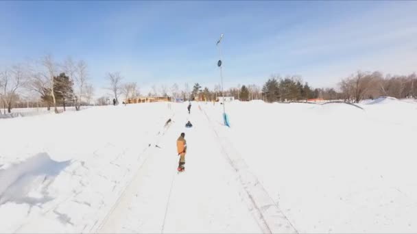 Snowboard Sibérie Russie — Video