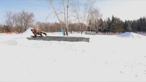 Snowboard Sibérie Russie — Video