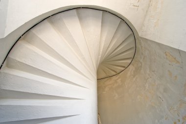 Deniz feneri beyaz spiral