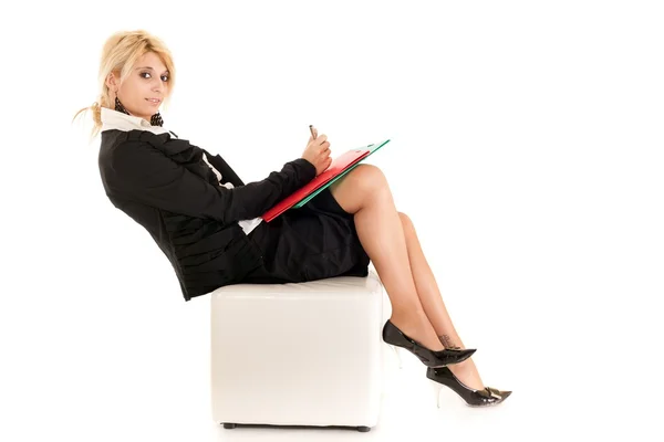 Blond business woman — Stock Photo, Image