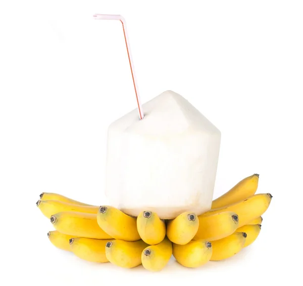 椰子和香蕉 — 图库照片