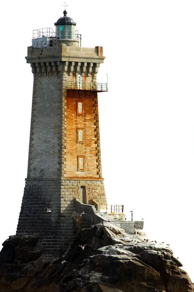 Lighthouse isolated on white — Stock Photo, Image