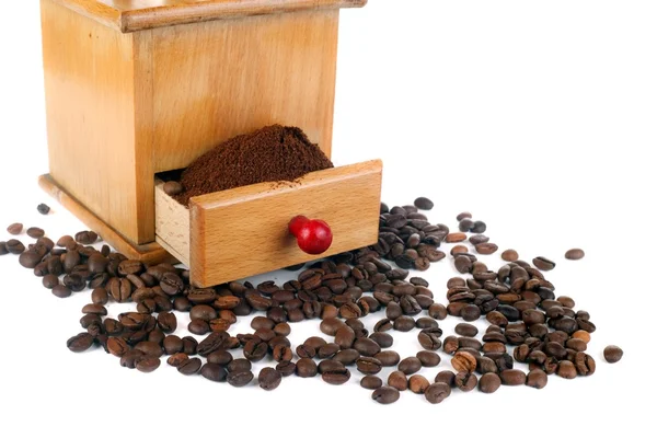 Koffie en molen — Stockfoto