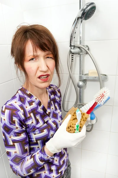 Bored housekeeper — Stock Photo, Image